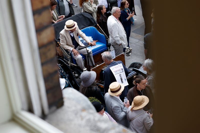 Bloomsday at Davy Byrnes and the Grafton Street area. Photograph: Nick Bradshaw/The Irish Times