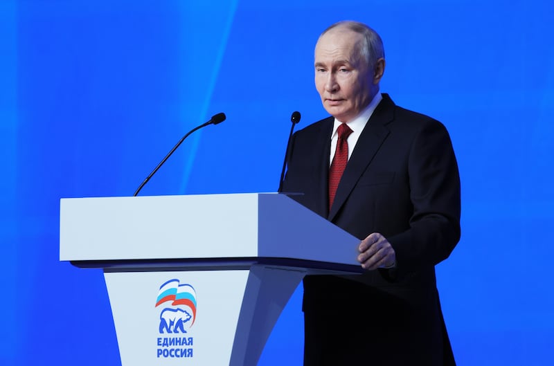 Russian president Vladimir Putin said Moscow would ‘honour all its social obligations’ to citizens. Photograph: Ekaterina Shtukina/Sputnik/Kremlin Pool via AP