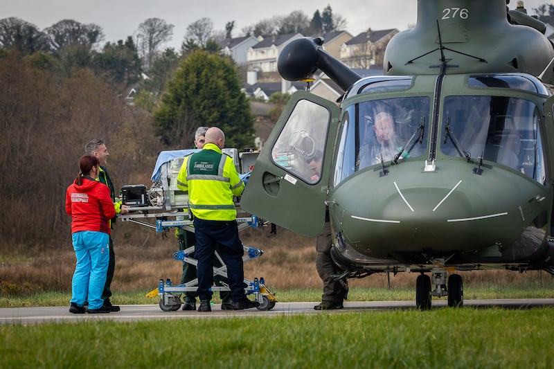 The National Neonatal Transport Programme blue team. Photograph: Kevin Shields