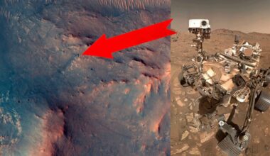 All Alone on an Alien Planet, Perseverance Rover is Photographed as a Tiny Green Speck in a Sea of Red