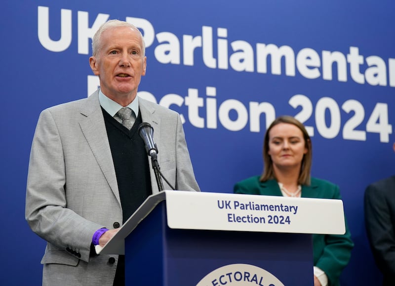 Gregory Campbell of the DUP. Photograph: Niall Carson/PA Wire 