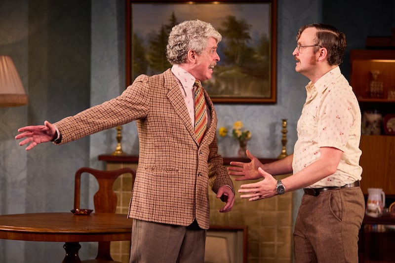The Whiteheaded Boy: Andrew Bennett and Peter McGann. Photograph: Patricio Cassinoni