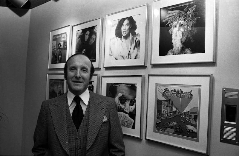 Clive Davis, then head of Arista Records, in New York in 1979. Photograph: John Sotomayor/The New York Times
                      