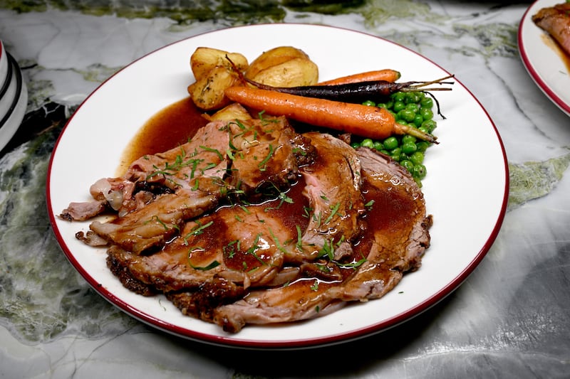 The Sunday roast at Tábla. Photograph: Bryan Meade