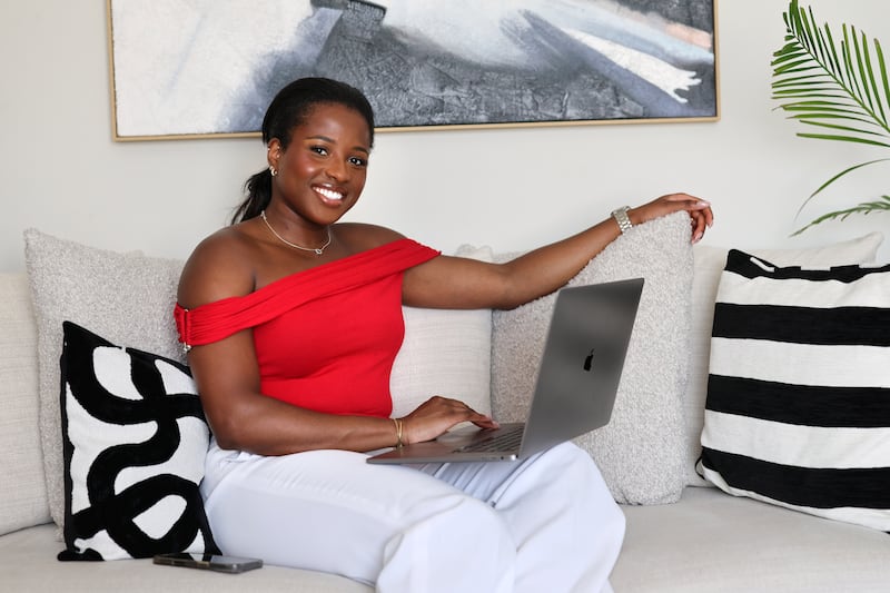 Happiness Omochere-Esho: 'With AI you can ask it very specific questions suited to you.' Photograph: Dara Mac Dónaill 