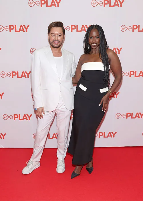 Brian Dowling and Katja Mia pictured at the launch of Virgin Media Television's new free streaming app Virgin Media Play at The Glasshouse, Dublin. Pic: Brian McEvoy
