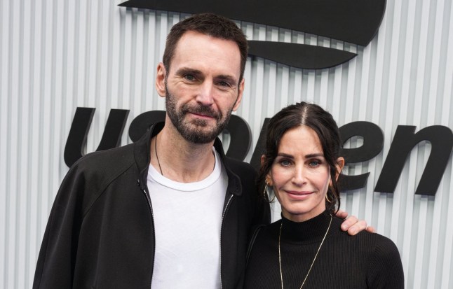Johnny McDaid and Courteney Cox