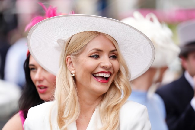 Holly Willoughby on day three of Royal Ascot at Ascot Racecourse, Berkshire. Picture date: Thursday June 18, 2026. PA Photo. Photo credit should read: John Walton/PA Wire. RESTRICTIONS: Use subject to restrictions. Editorial use only, no commercial use without prior consent from rights holder.