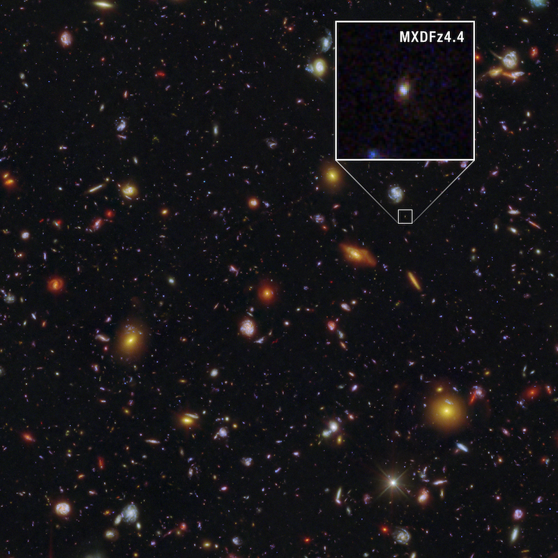 MXDFz4.4 has helped a team of astronomers to understand a little more about the evolution of the universe (Credit : NASA)