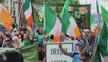 "Help Ireland, not the world." Rally against EU Migration Pact