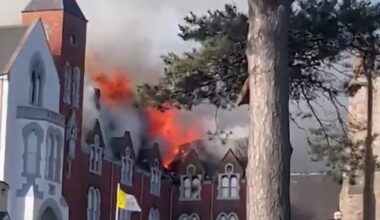 VIDEO: Fire at Downpatrick former convent started deliberately