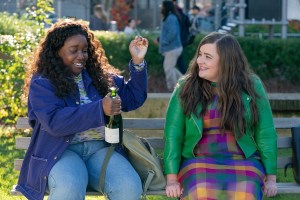 Lolly Adefope and Aidy Bryant in 'Shrill' which premieres on Netflix in June 2026