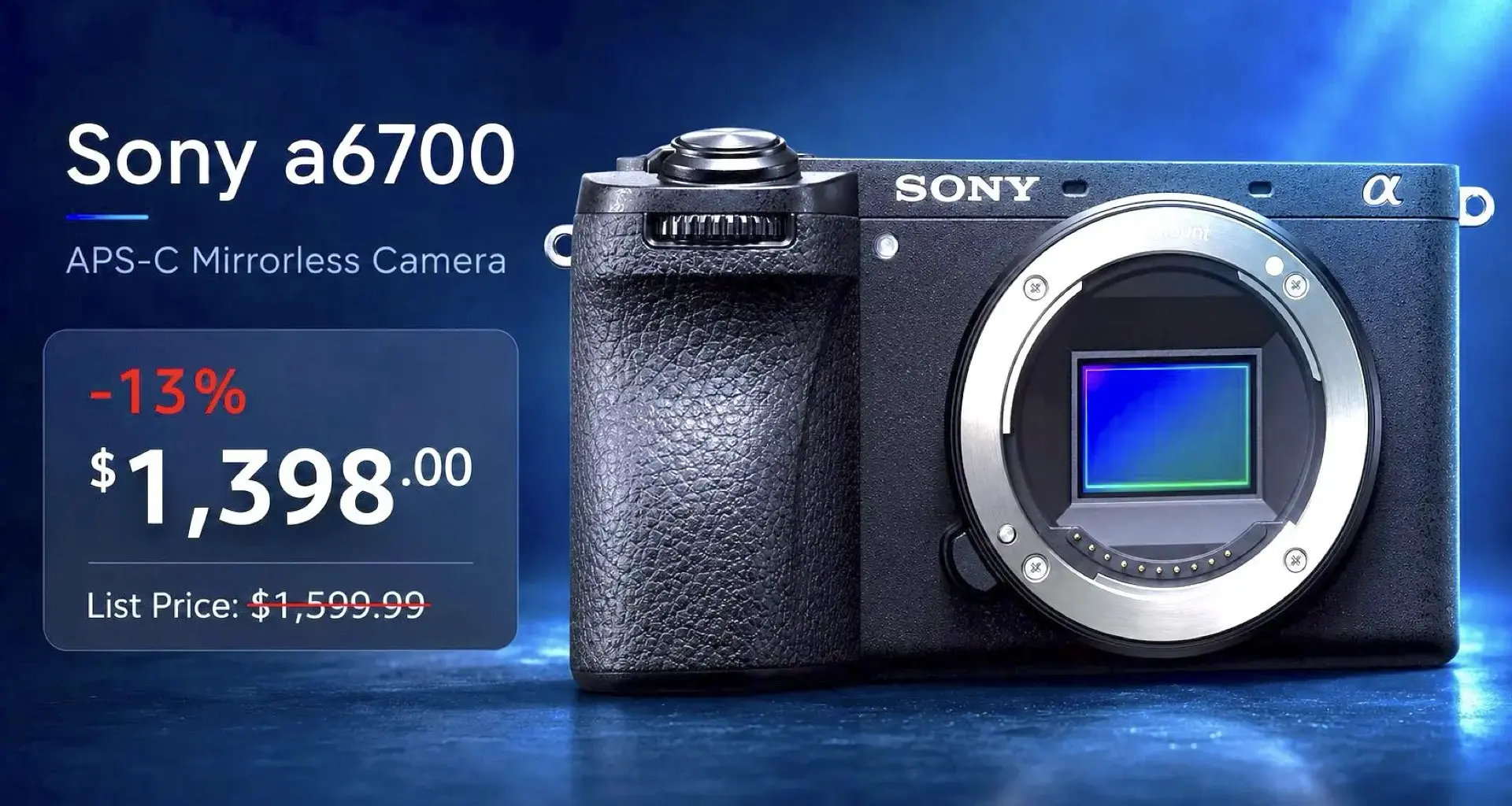 Sony a6700 Drops to $1,398 on Amazon: The Lowest Price Among Major Retailers