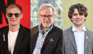 Curry Barker, Steven Spielberg and Kane Parsons.
