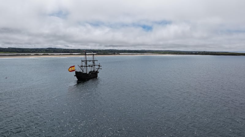 Galeón Andalucía at Streedagh. Photograph: Spanish Armada Ireland