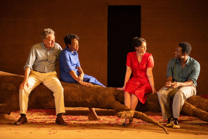 All My Sons: Bryan Cranston, Marianne Jean-Baptiste, Hayley Squires and Paapa Essiedu in the National Theatre prodcution. Photograph: Jan Versweyveld