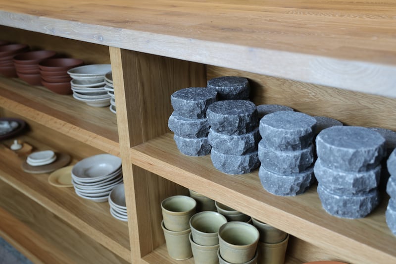 Tableware at Ómós. Photograph: Bryan O’Brien