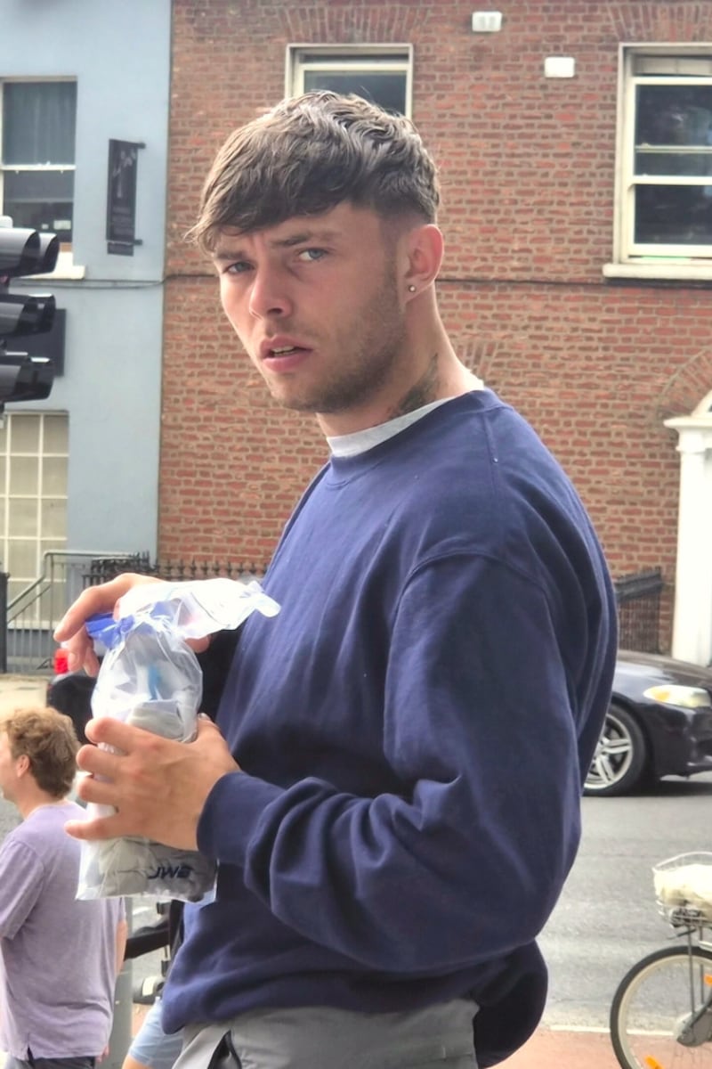 Taylor Ryan (21), of no fixed abode, leaving the Criminal Courts of Justice in Dublin. Photograph: Tom Tuite
