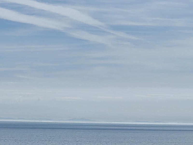 The coastline of north Wales was visible from Killiney Hill on the summer solstice. Photograph: Emmet Riordan