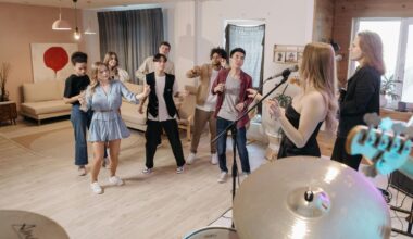Band playing music