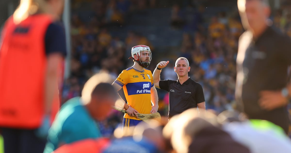Clare boss Brian Lohan calls for action after David Reidy hospitalised by high challenge – The Irish Times