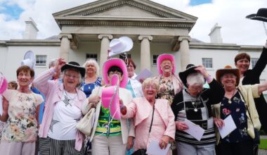 ‘Any prosecco in there?’ Blue skies and big hats at Catherine Connolly’s first Áras garden party – The Irish Times