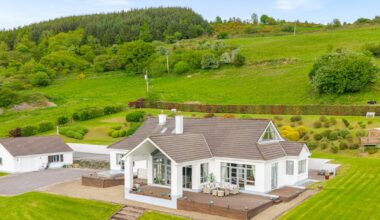 Modern home with incredible Lough Derg views and den fitted out as a pub – The Irish Times