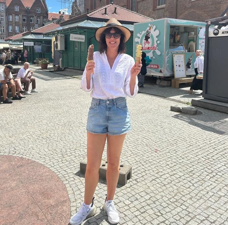 Catherine Clancy on holiday in Gdansk, Poland
