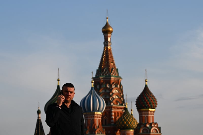 St Basil's cathedral on Red Square in central Moscow. Photograph: Igor Ivanko/AFP/Getty