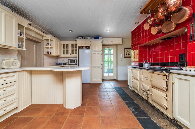 Kitchen with double Aga