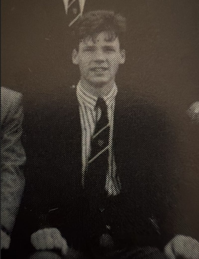 A young Simon Coveney at Clongowes Wood College