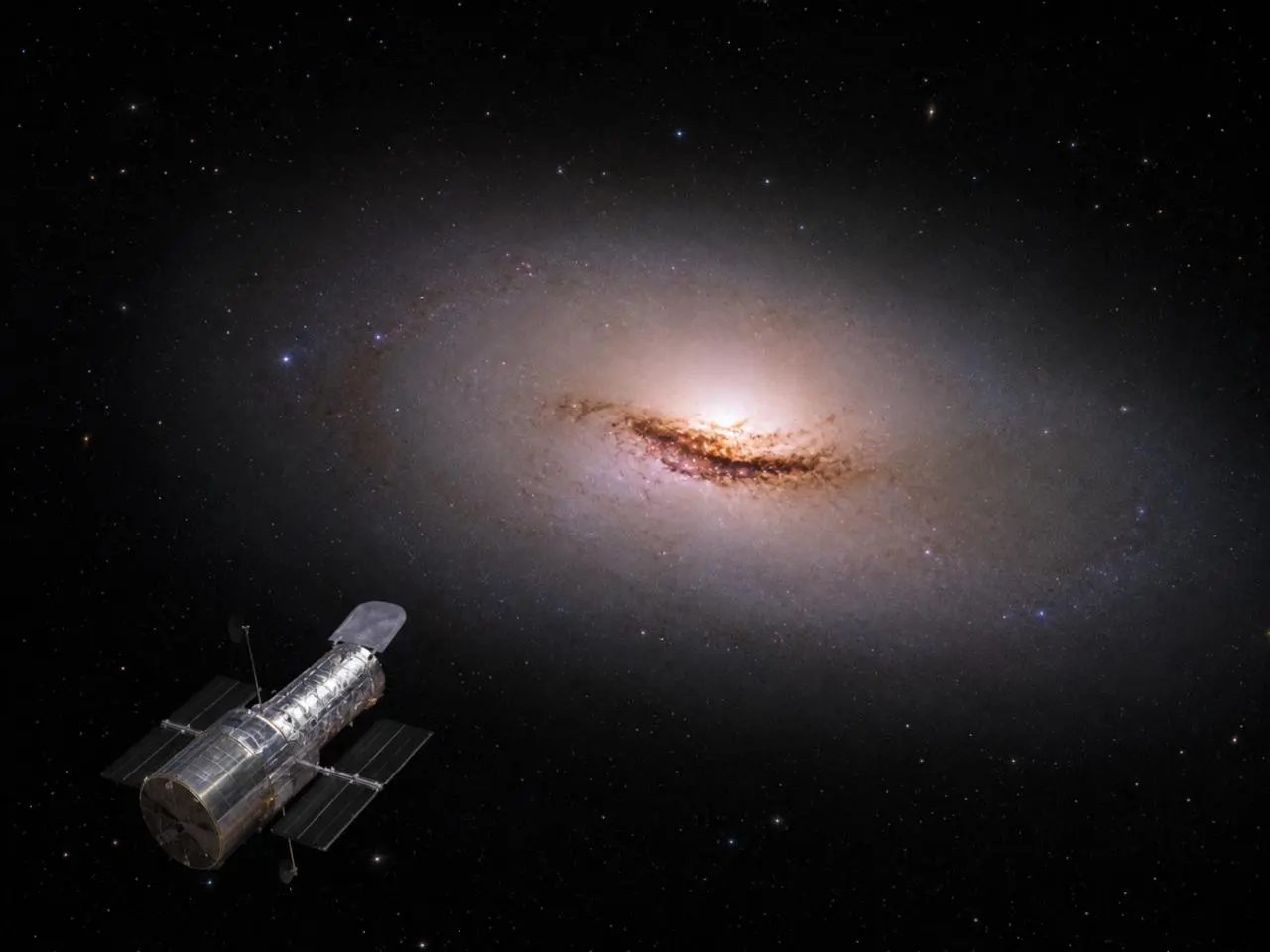 A gigantic black hole is tearing a galaxy apart before our eyes