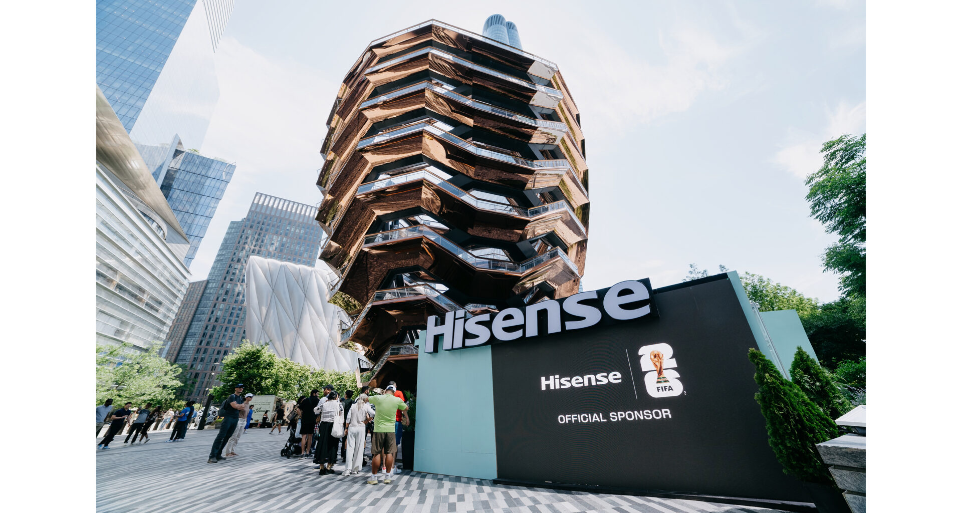 Hisense RGB-themed pop-up event lights up the new landmark of FIFA World Cup 2026™