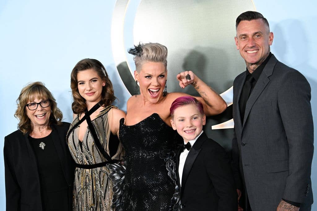 Pink's family rally around to support singer's debut moment