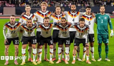 A Germany team line-up picture