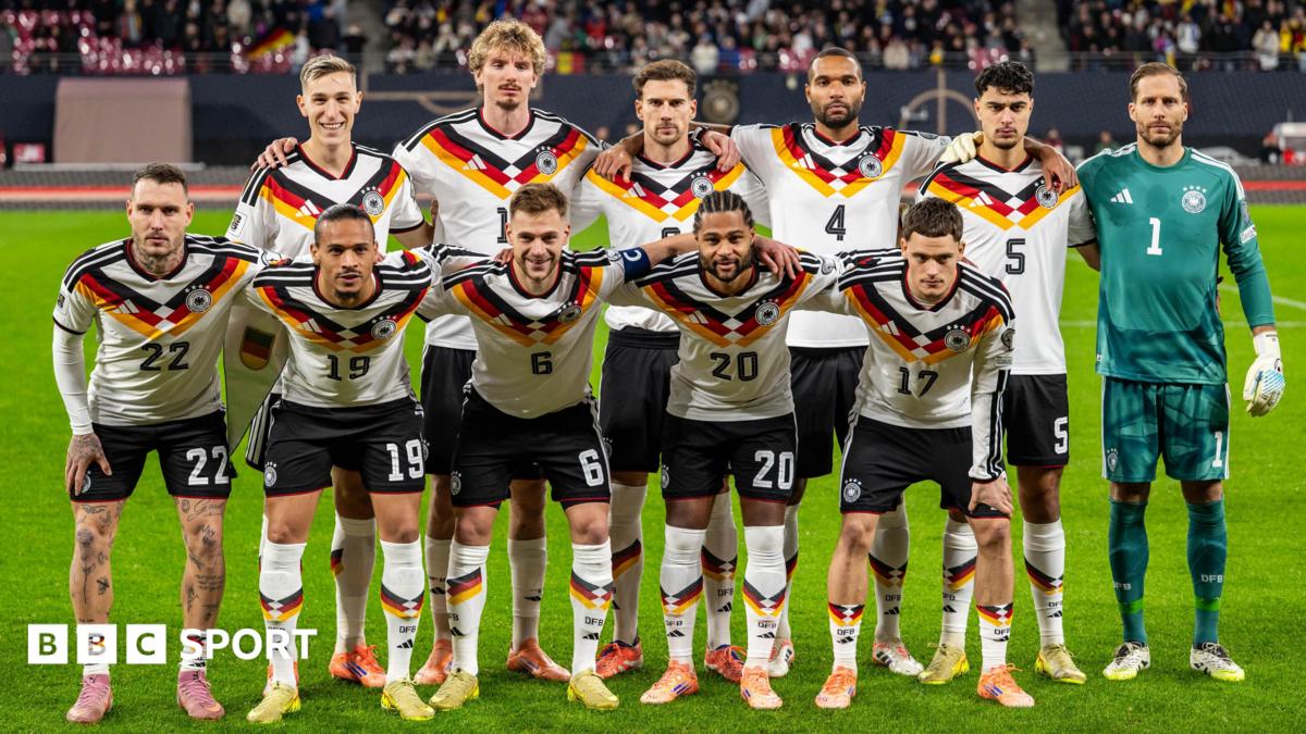 A Germany team line-up picture