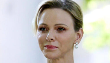 Princess Charlene's curtsy divides royal fans as they speculate she accidentally made protocol error – watch