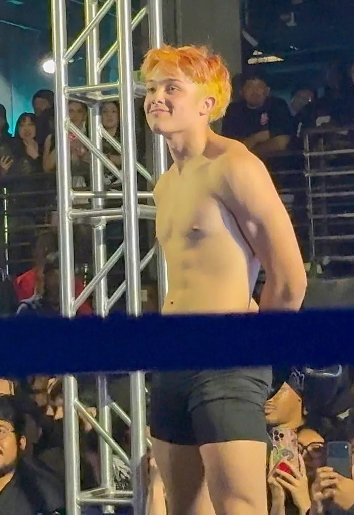 Aside from his fighting appearances, the teenage fighter has maintained a fairly low profile. GuessWhoISaw / BACKGRID