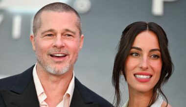 Brad Pitt and Ines de Ramon hold hands on Paris date night in the most stylish color-blocked looks