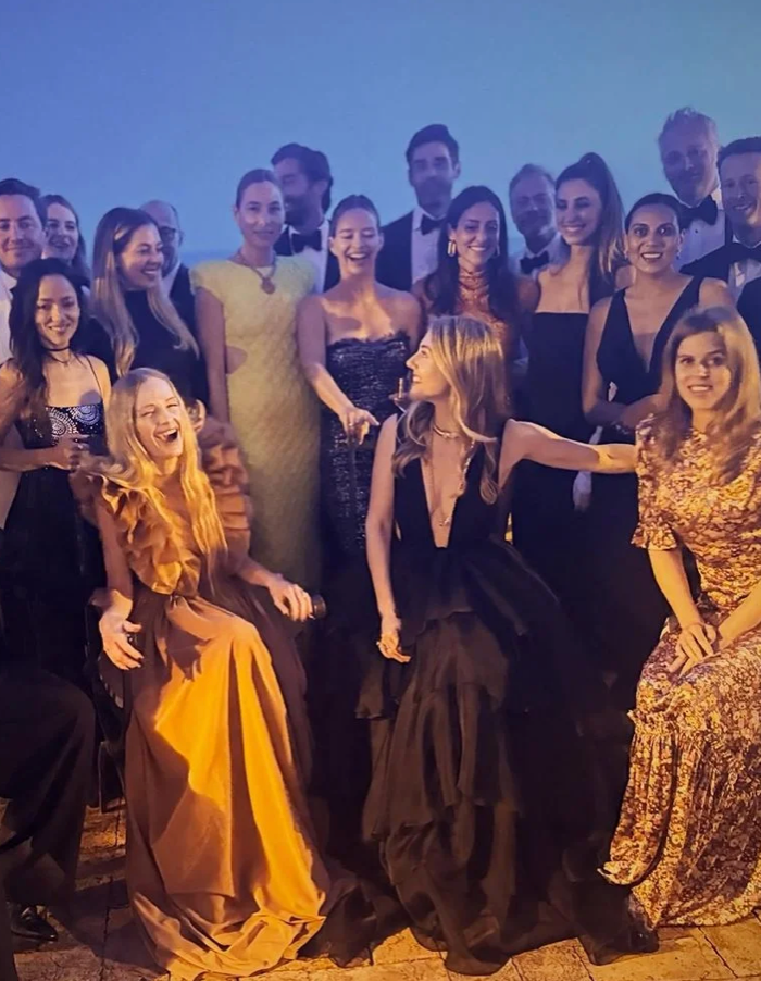 Princess Beatrice during her luxury trip to Italy, where she attended an exclusive private celebration outside Rome.