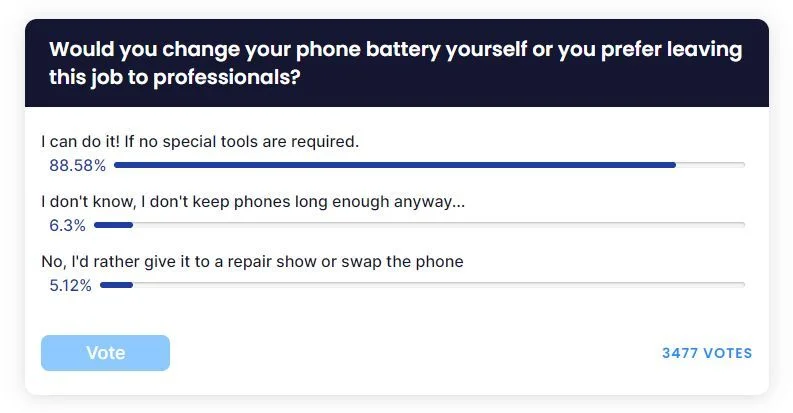 People do want&nbsp;user-replaceable batteries. | Image by PhoneArena - User-replaceable batteries are something people apparently want in their phones