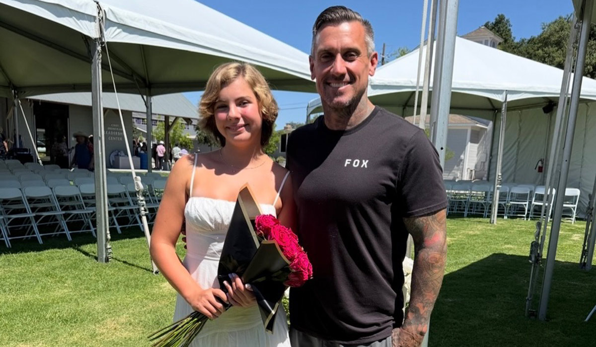 Carey Hart and his daughter Willow. Pic: Carey Hart / Instagram