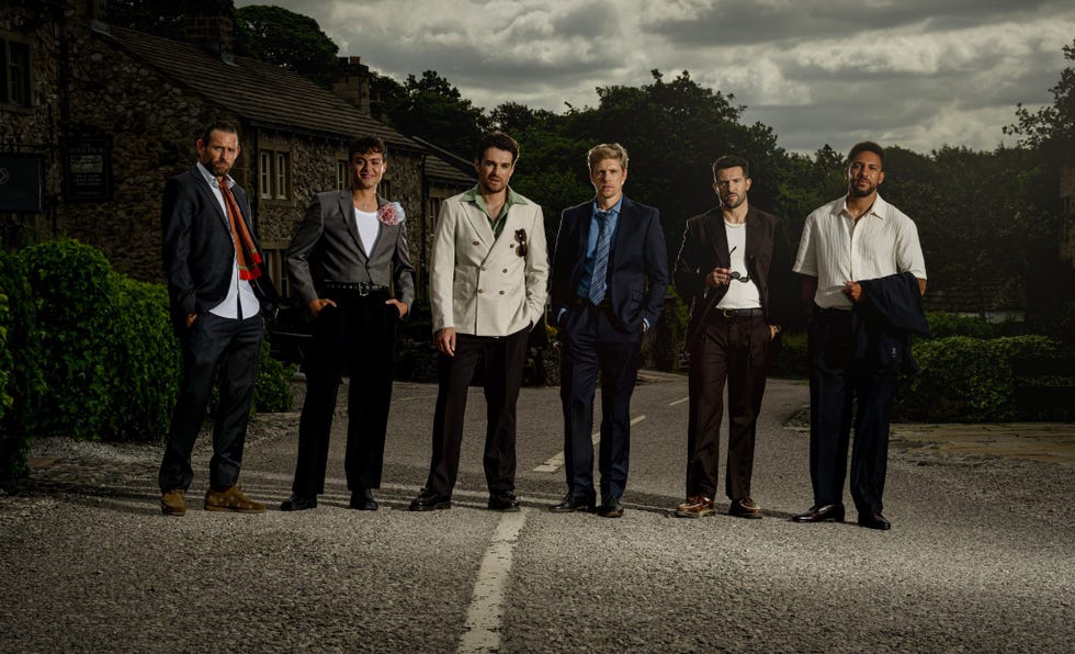 Kev Townsend, Lewis Barton, Mack Boyd, Robert Sugden, Ross Barton, Billy Fletcher, Emmerdale kev townsend, lewis barton, mack boyd, robert sugden, ross barton, billy fletcher, emmerdale