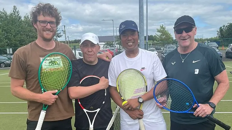 Celeb tech millionaire has a ball at Donegal tennis club fun day!