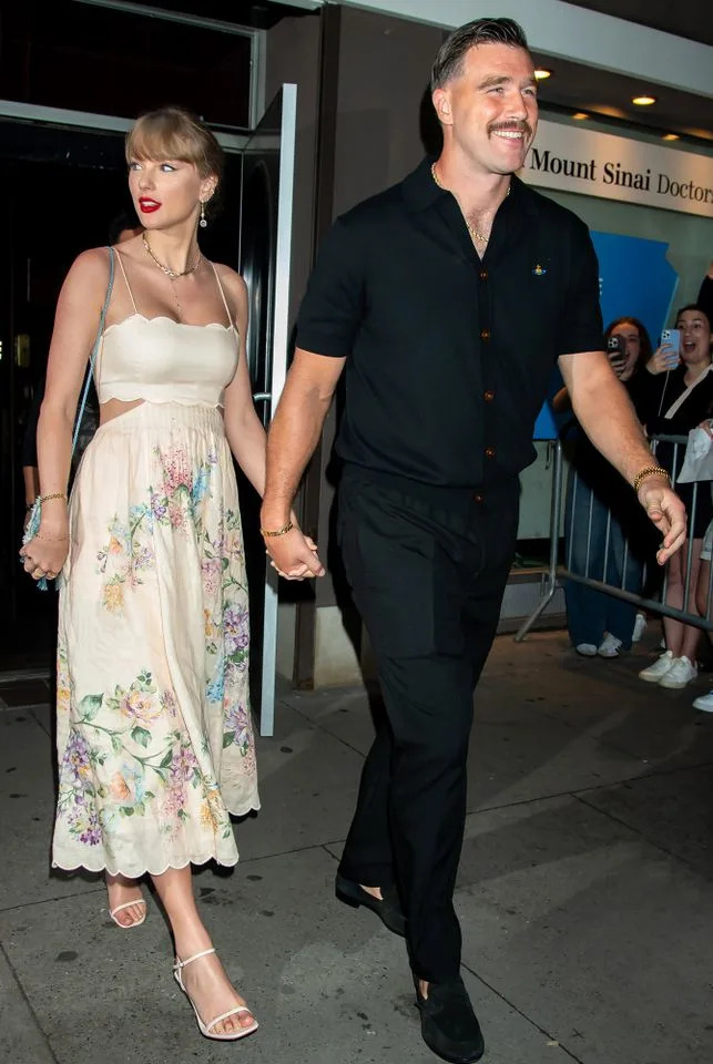 Taylor Swift and Travis KelceCredit: Janet Mayer / SplashNews