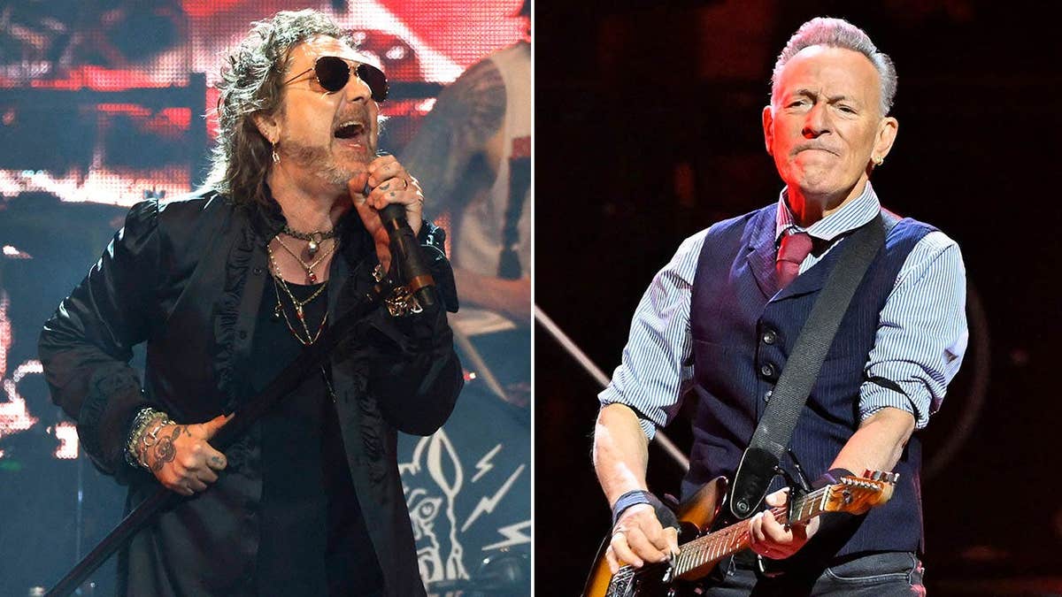 A split of Chris Robinson and Bruce Springsteen