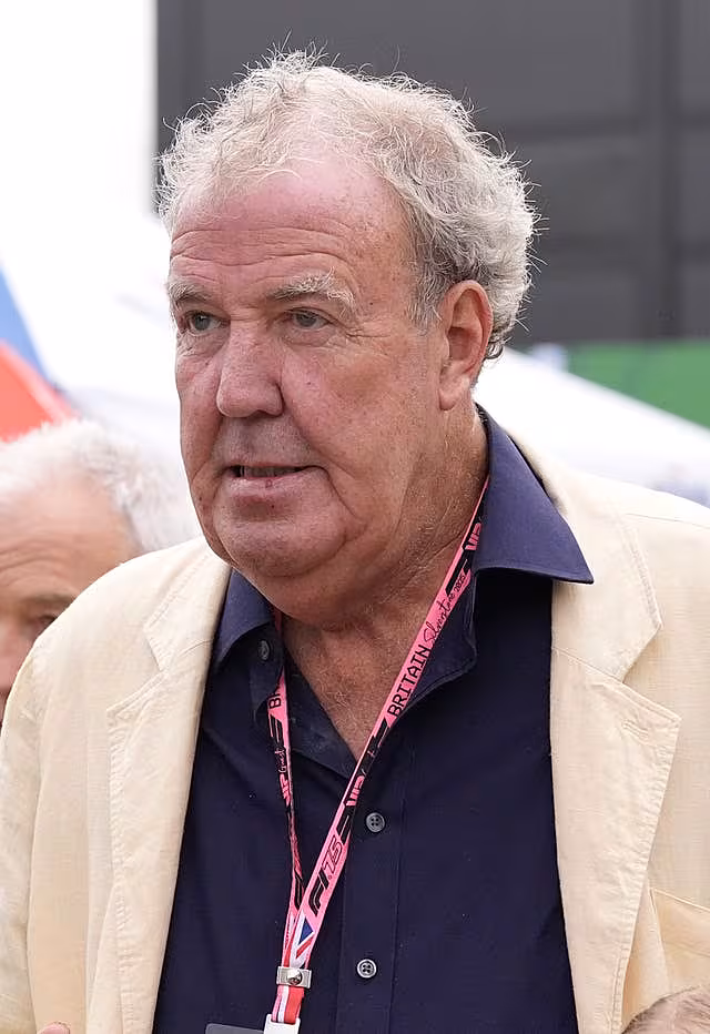 Jeremy Clarkson at the 2025 British Grand Prix at Silverstone