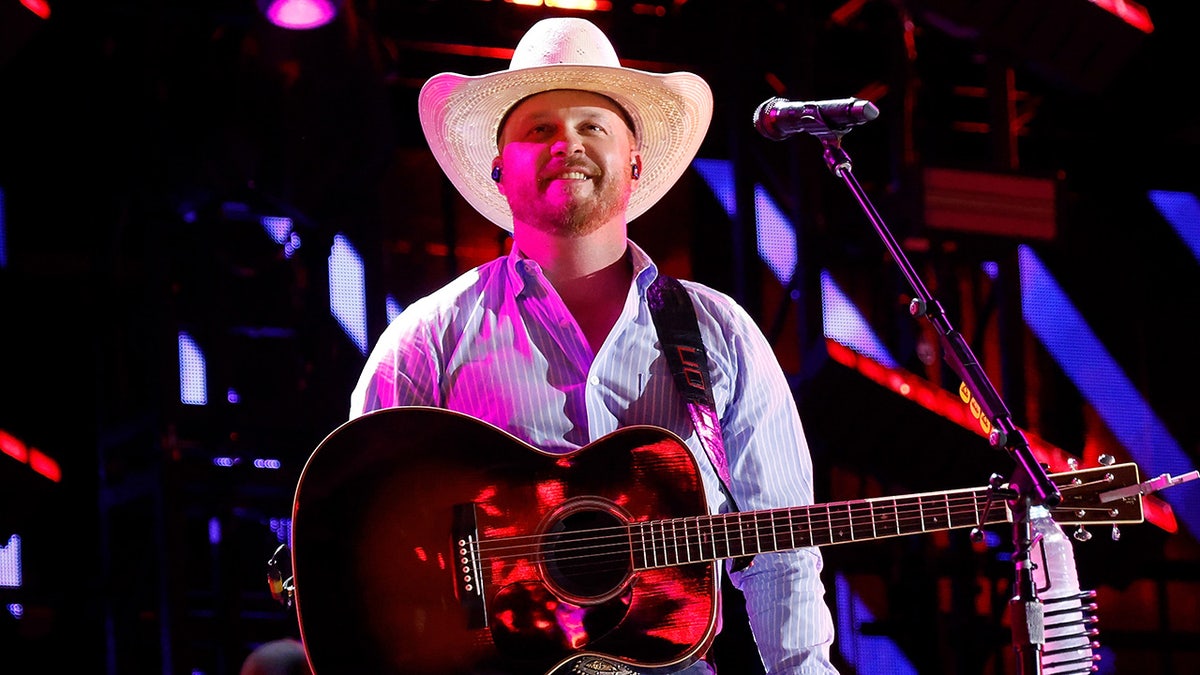 Country artist Cody Johnson performing on stage at CMA Fest 2025 in Nashville