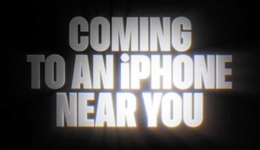 image with text "coming to an iPhone near you"