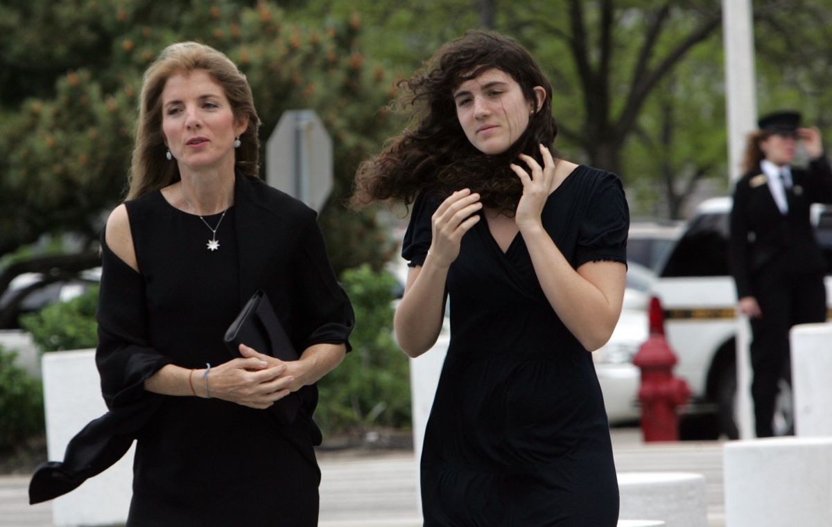 Caroline and daughter, Tatiana Schlossberg, at the Profiles in Courage Awards Dinner at the John F. Kennedy Library on May 20, 2007